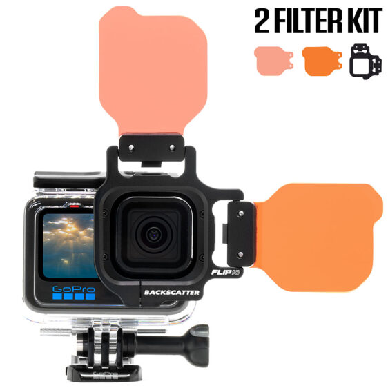 FLIP10 Two Filter Kit with SHALLOW & DIVE Filters for GoPro 5, 6, 7, 8, 9, 10